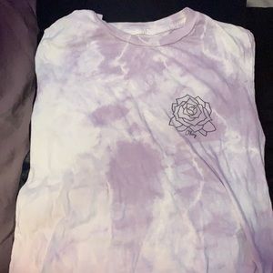 White Nd purple tie dye t-shirt